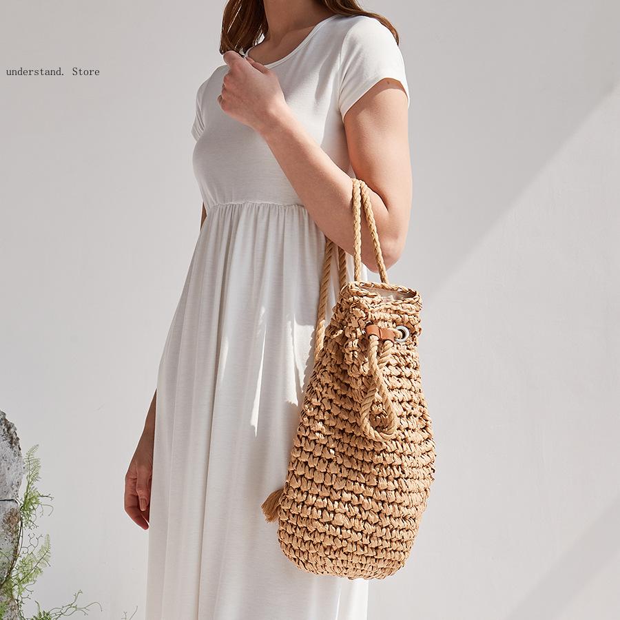 Ręcznie robione torby plażowe  – Women'S Raffia Bags recenzja i cena